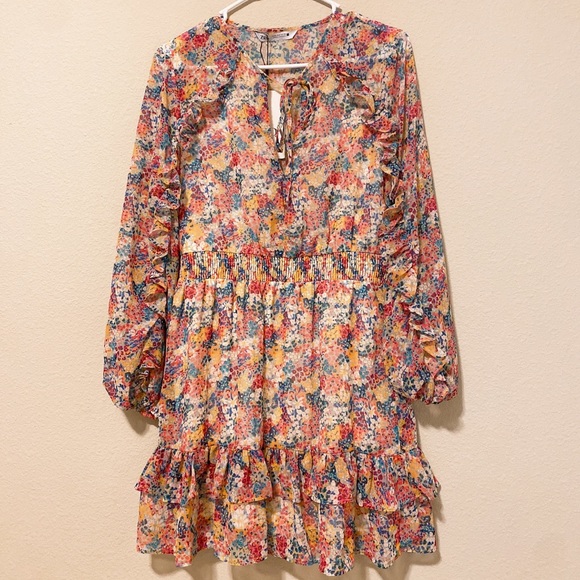 NWT Zara Ruffled Printed Dress - 8514/059 - M - Picture 5 of 11
